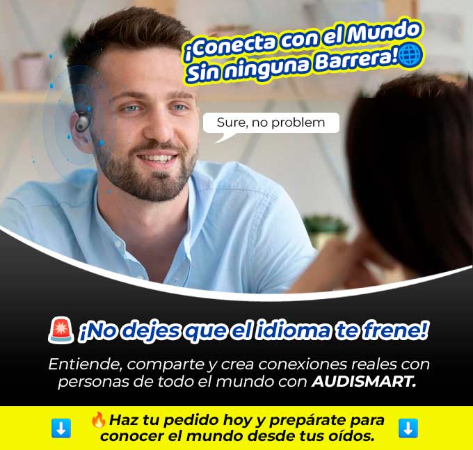 AUDISMART AUDIFONOS INTELIGENTES TRADUCE 144 IDIOMAS