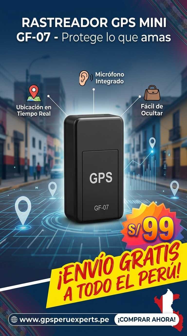 MINI GPS GF - 07 RASTREO EN TIEMPO REAL